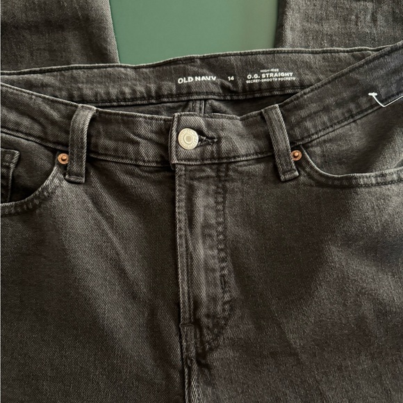 Old Navy Women's Dark Gray High Rise Jeans - Picture 4 of 4
